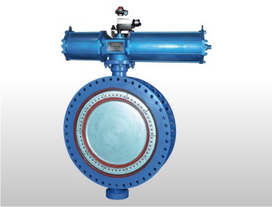 Double Flange MS fabricated Butterfly Valve